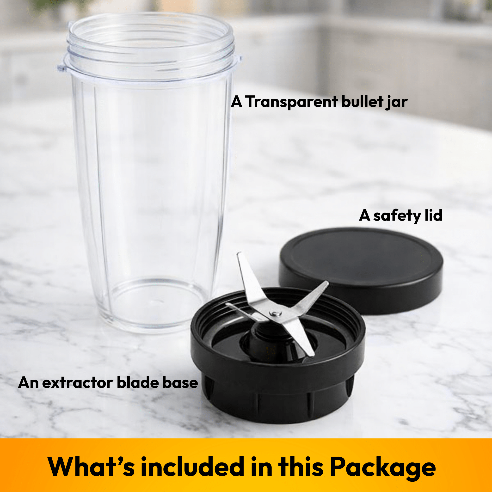 Nutri Bullet Blender Attachment Jar - For your Mixer Grinder - Twin Palmyra