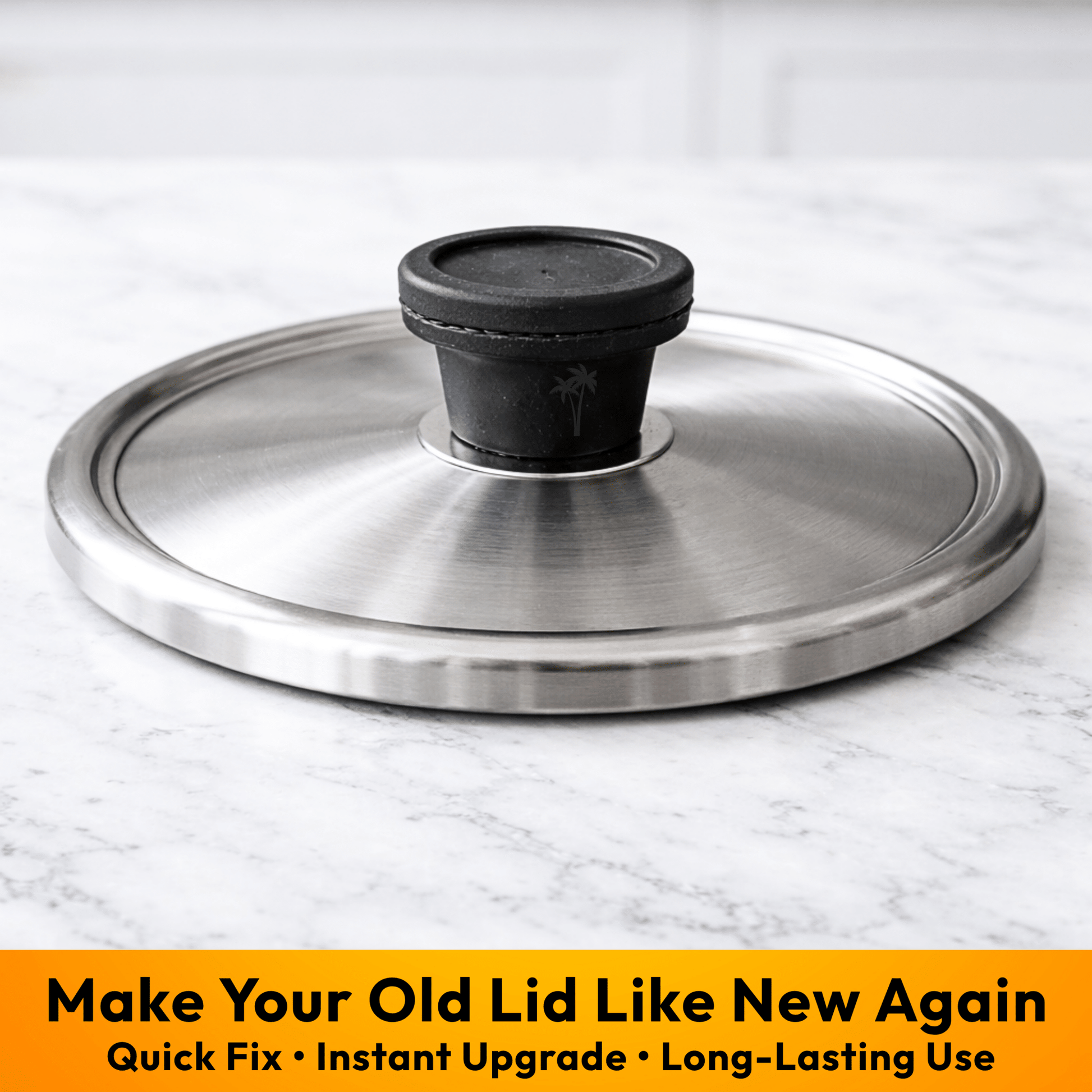 Pot Lid Knob for Stainless Steel Lid - Type 3 | Durable Replacement - Twin Palmyra