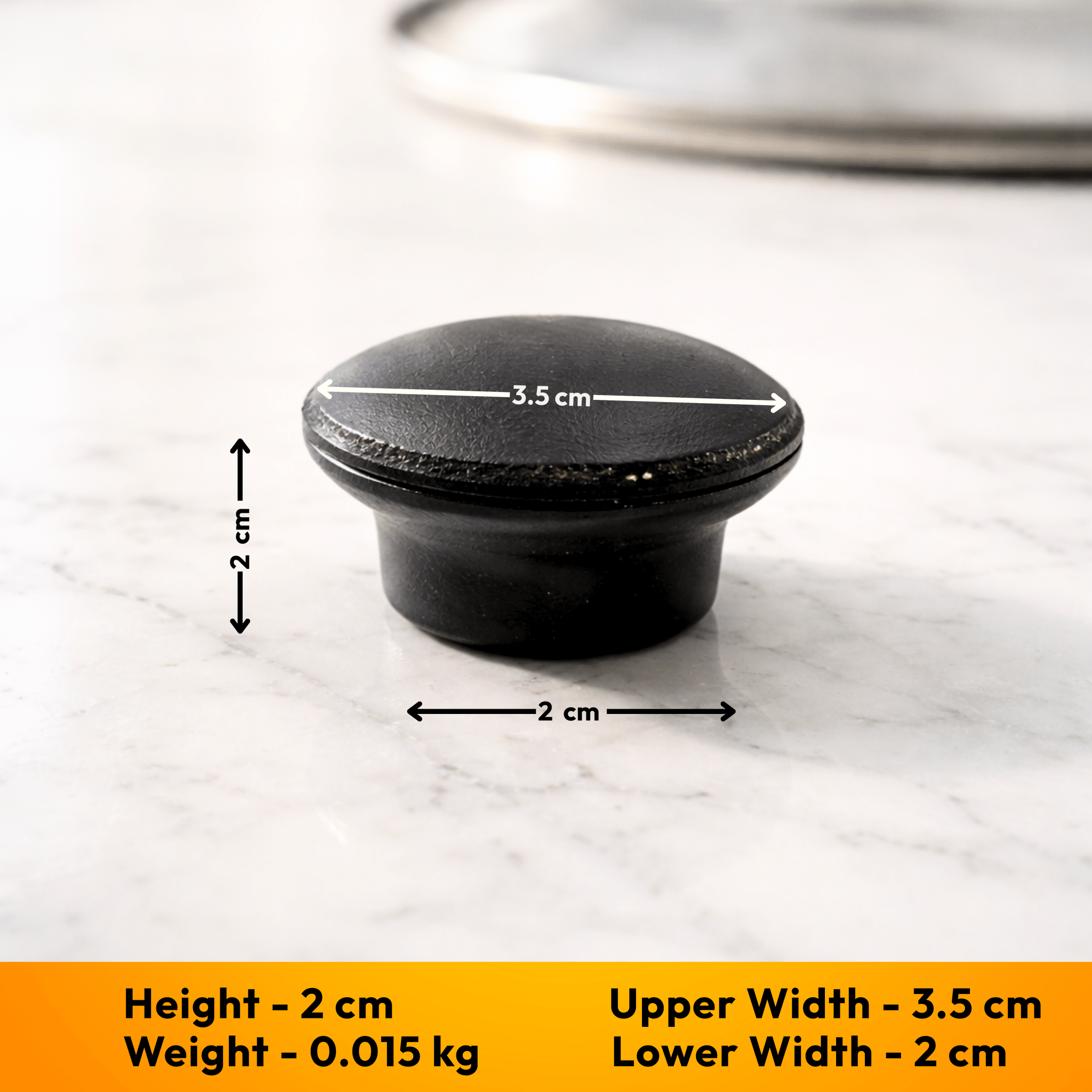 Pot Lid Knob for Stainless Steel Lid - Type 5 | Durable Replacement - Twin Palmyra