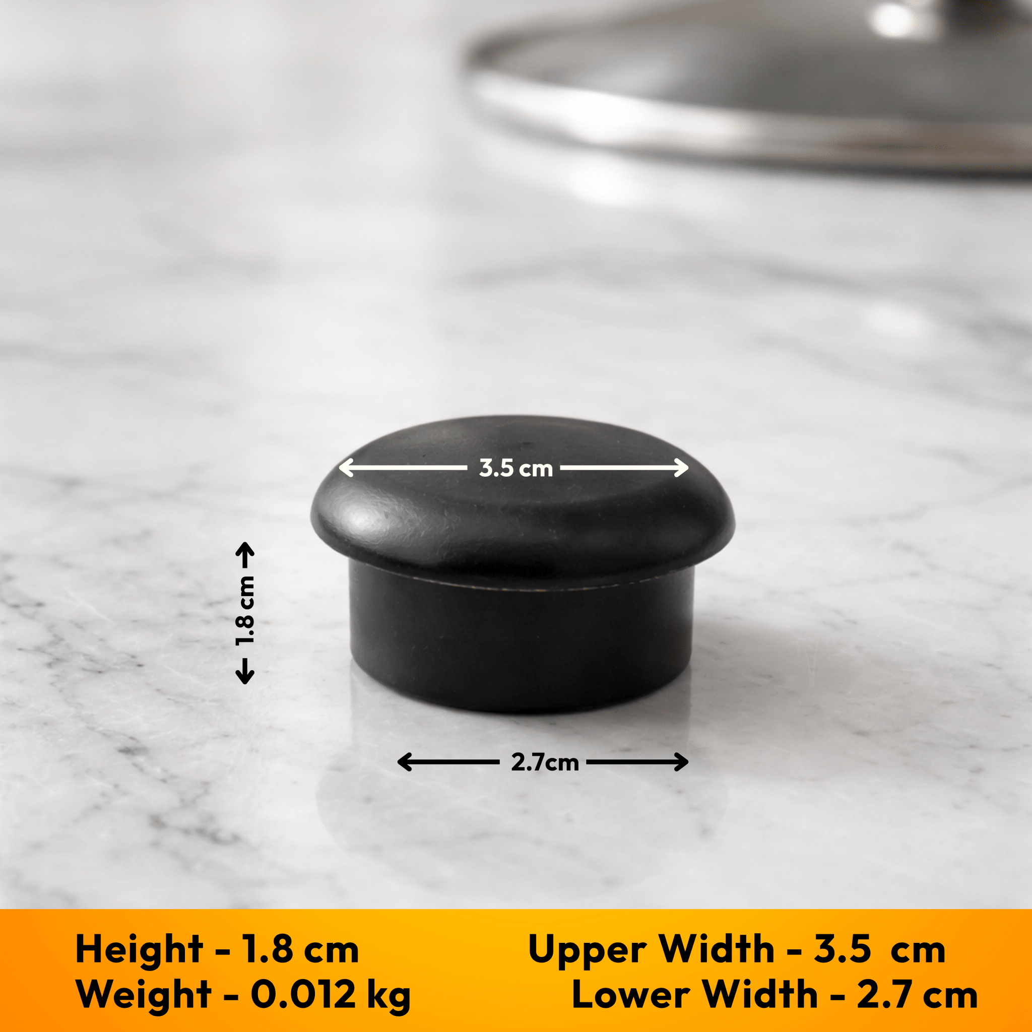 Pot Lid Knob for Stainless Steel Lid - Type 6 | Durable Replacement - Twin Palmyra