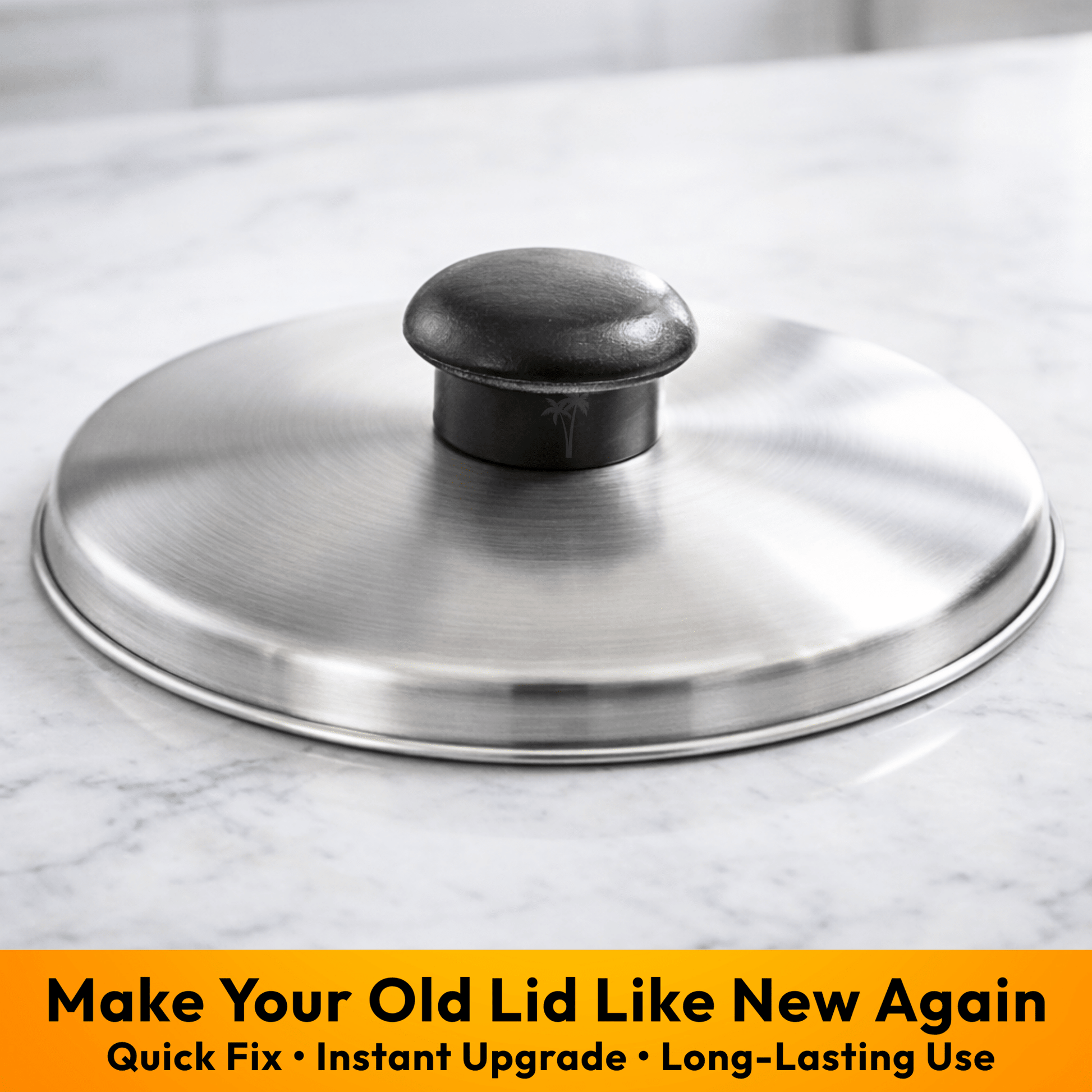 Pot Lid Knob for Stainless Steel Lid - Type 6 | Durable Replacement - Twin Palmyra