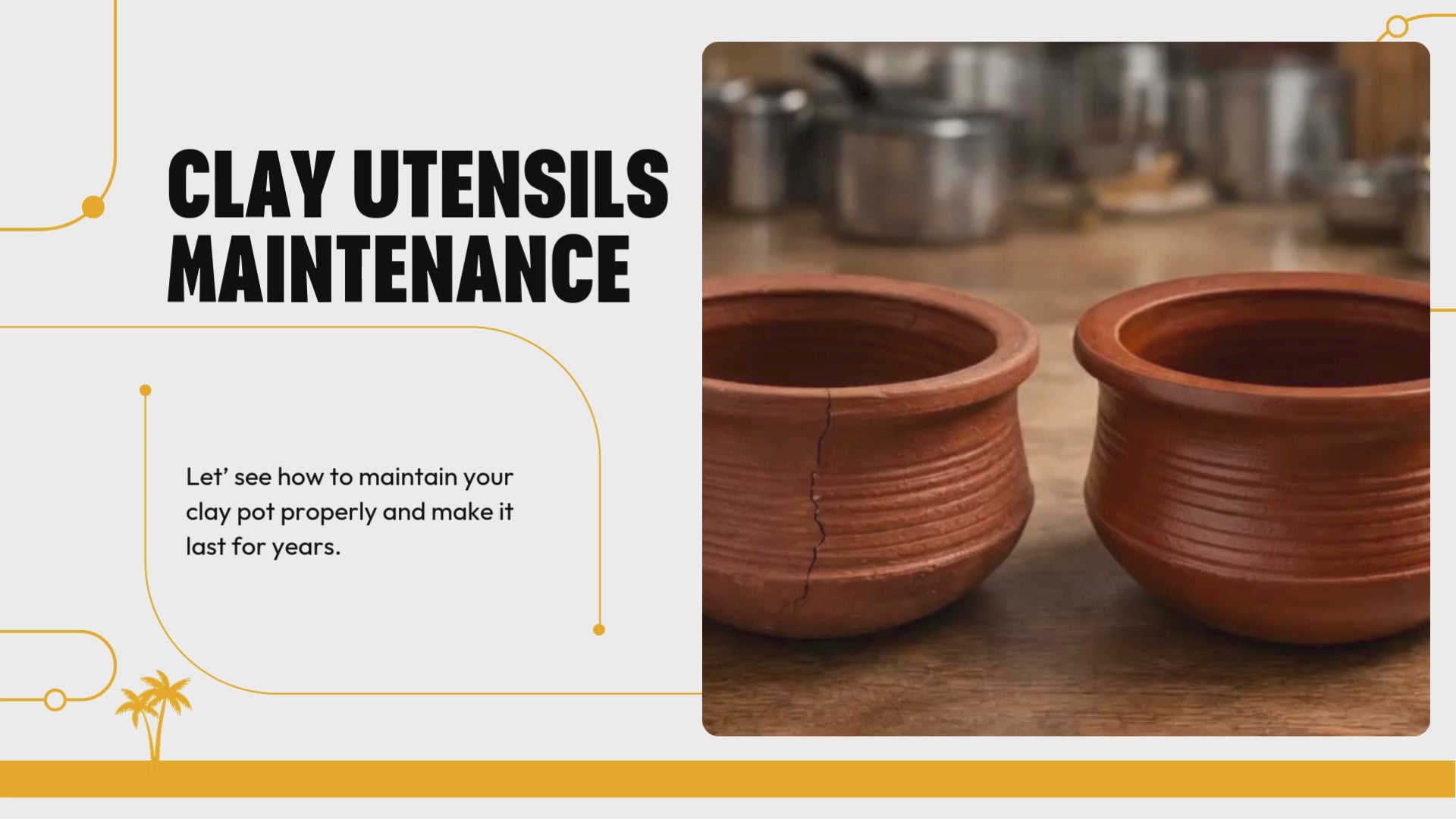 Load video: Serving Pot with Lid | Clay Cookware | For Curd, Salt and Pickle