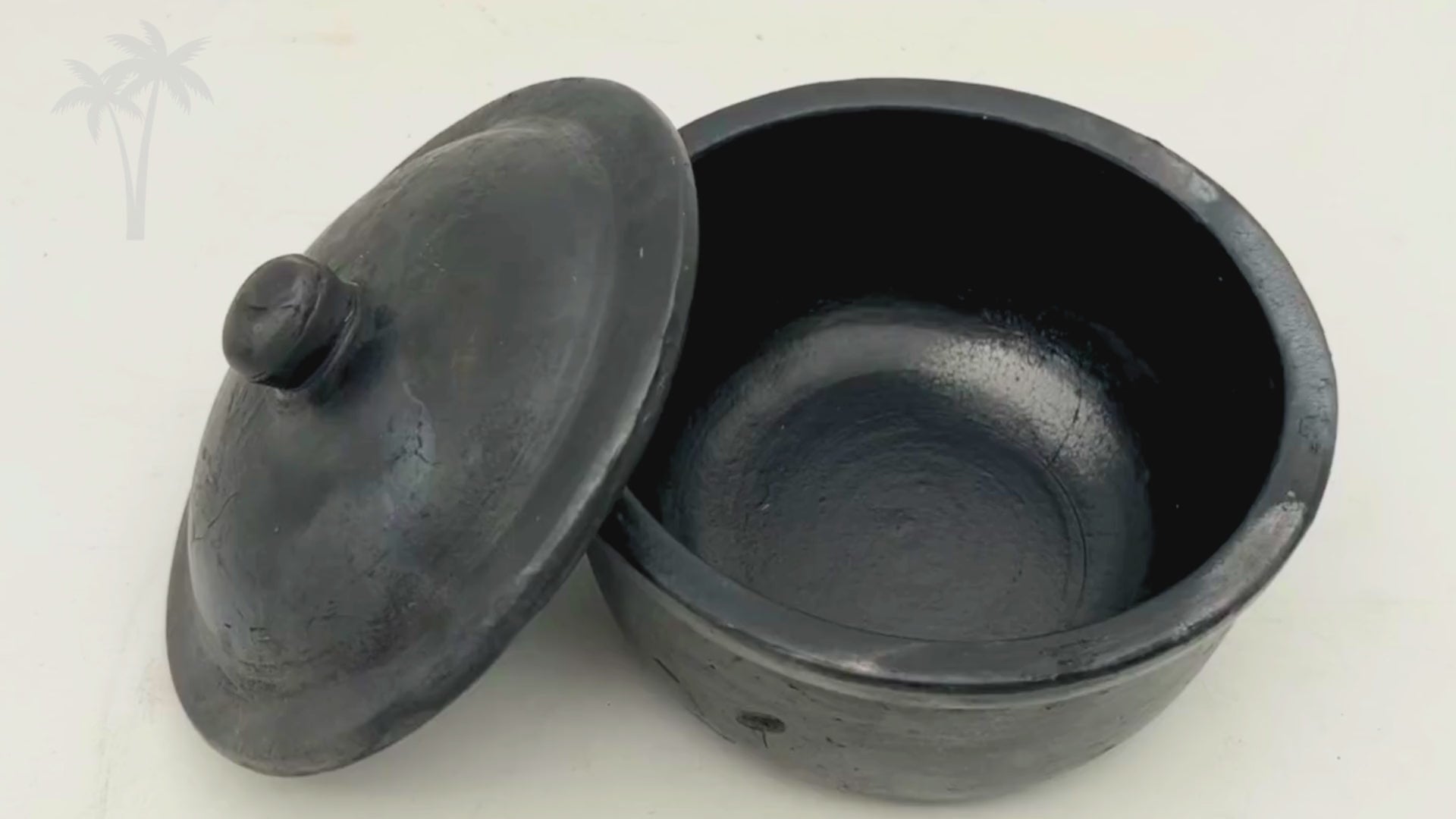 Load video: Serving Pot with Lid | Clay Cookware | For Curd, Salt and Pickle