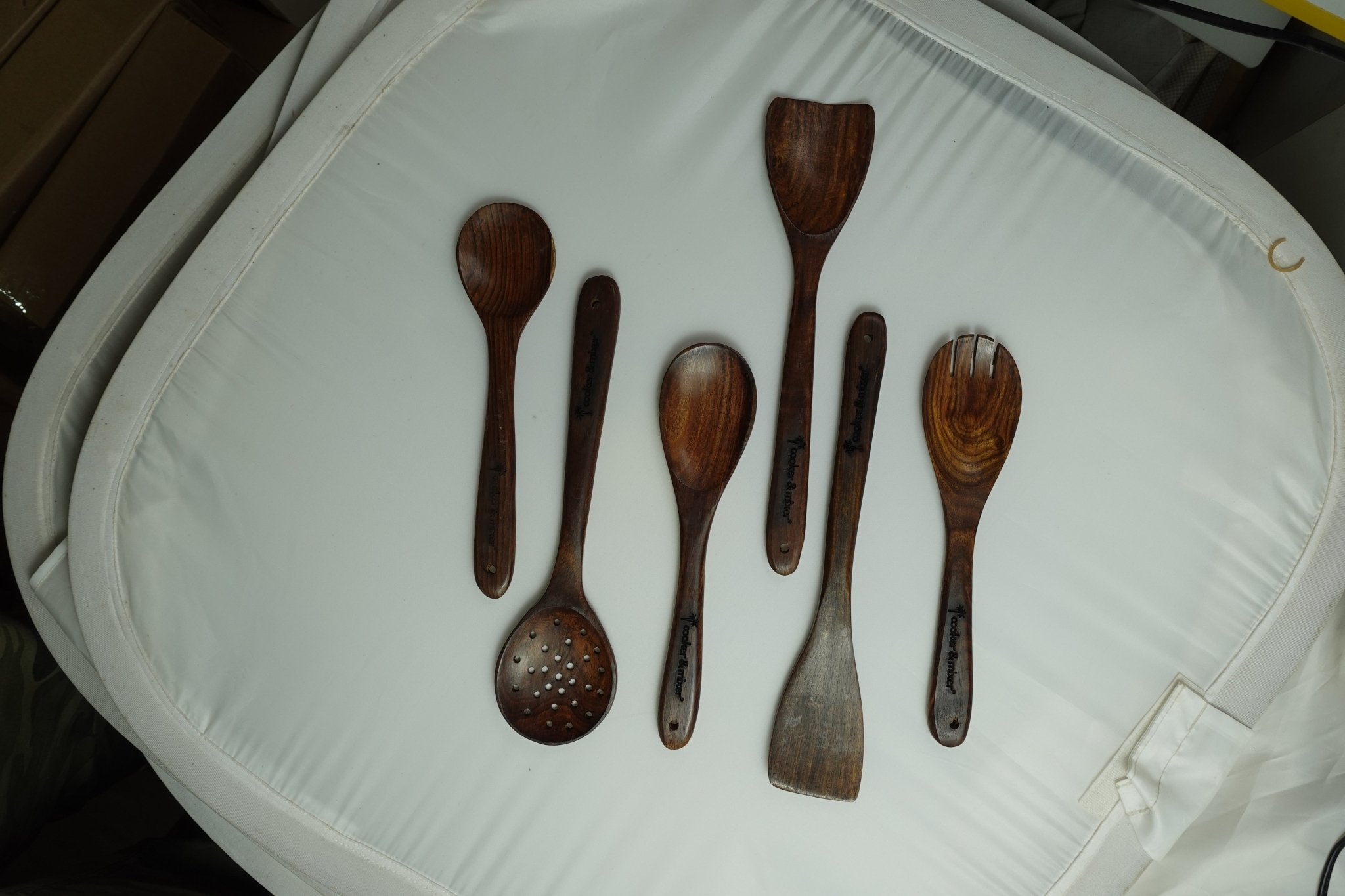 Rosewood Wooden Spatula - 6 Pcs