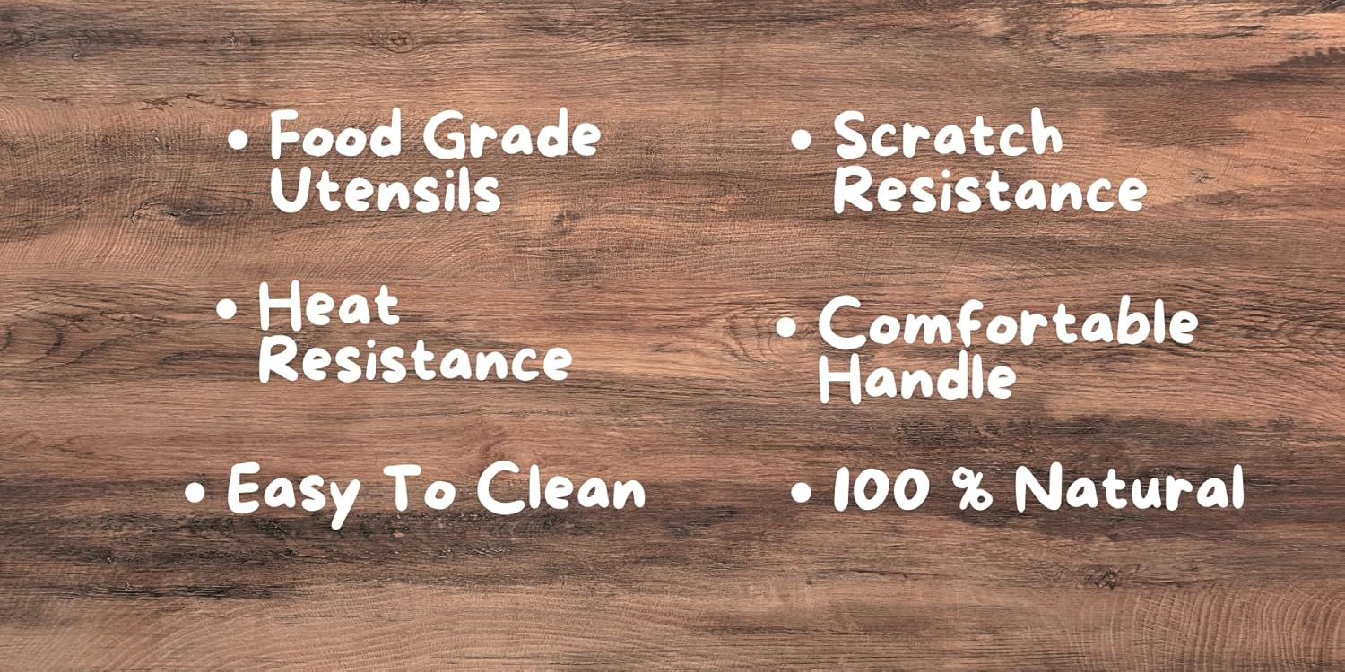 Rosewood Wooden Spatula - 6 Pcs