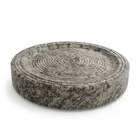 Rubbing Stone Round 5 Inch — Turmeric, Sandalwood & Almond Grinding Stone