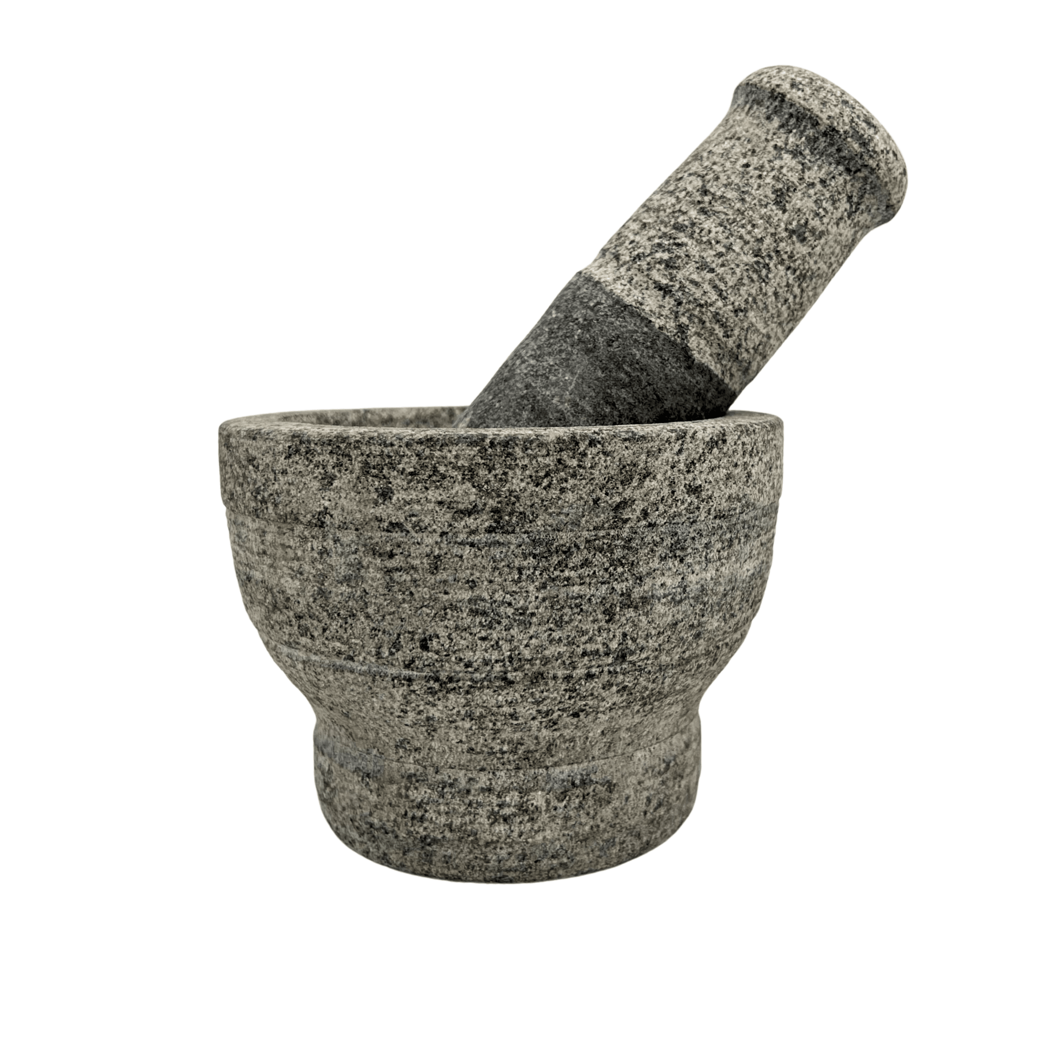 Stone Mortar and Pestle set - 6.5 inch - Twin Palmyra