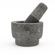 Stone Mortar and Pestle Set - Bowl Shape - Twin Palmyra