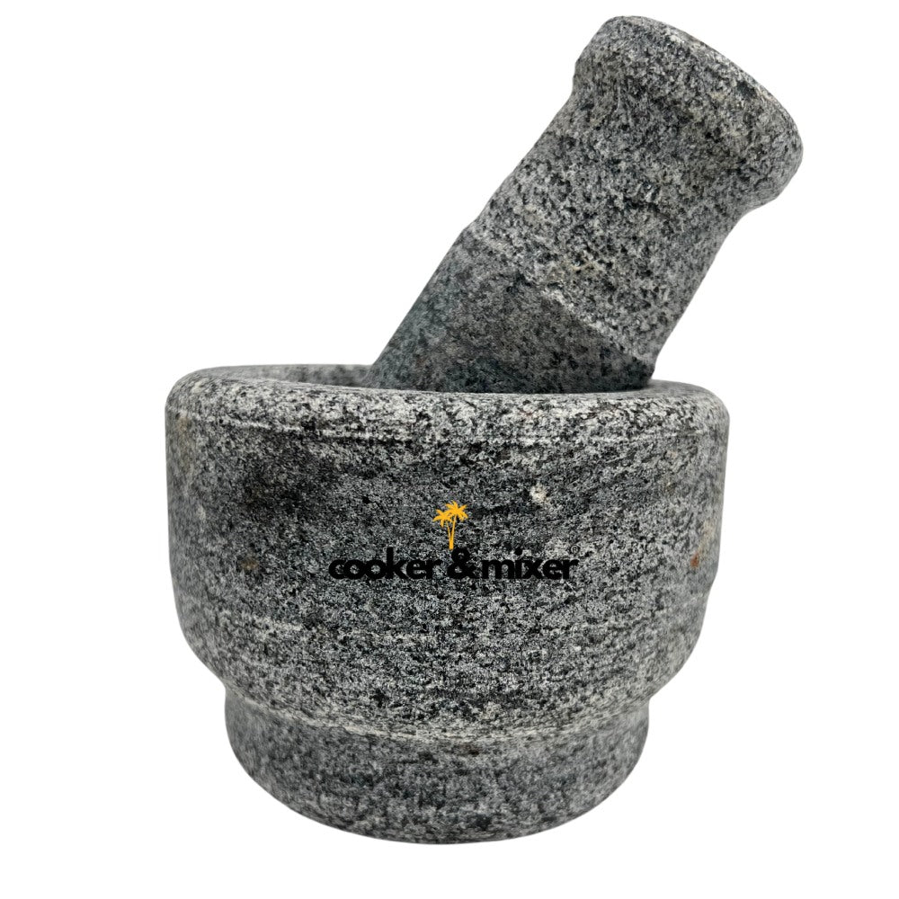 Stone Mortar and Pestle Set - Compact Size