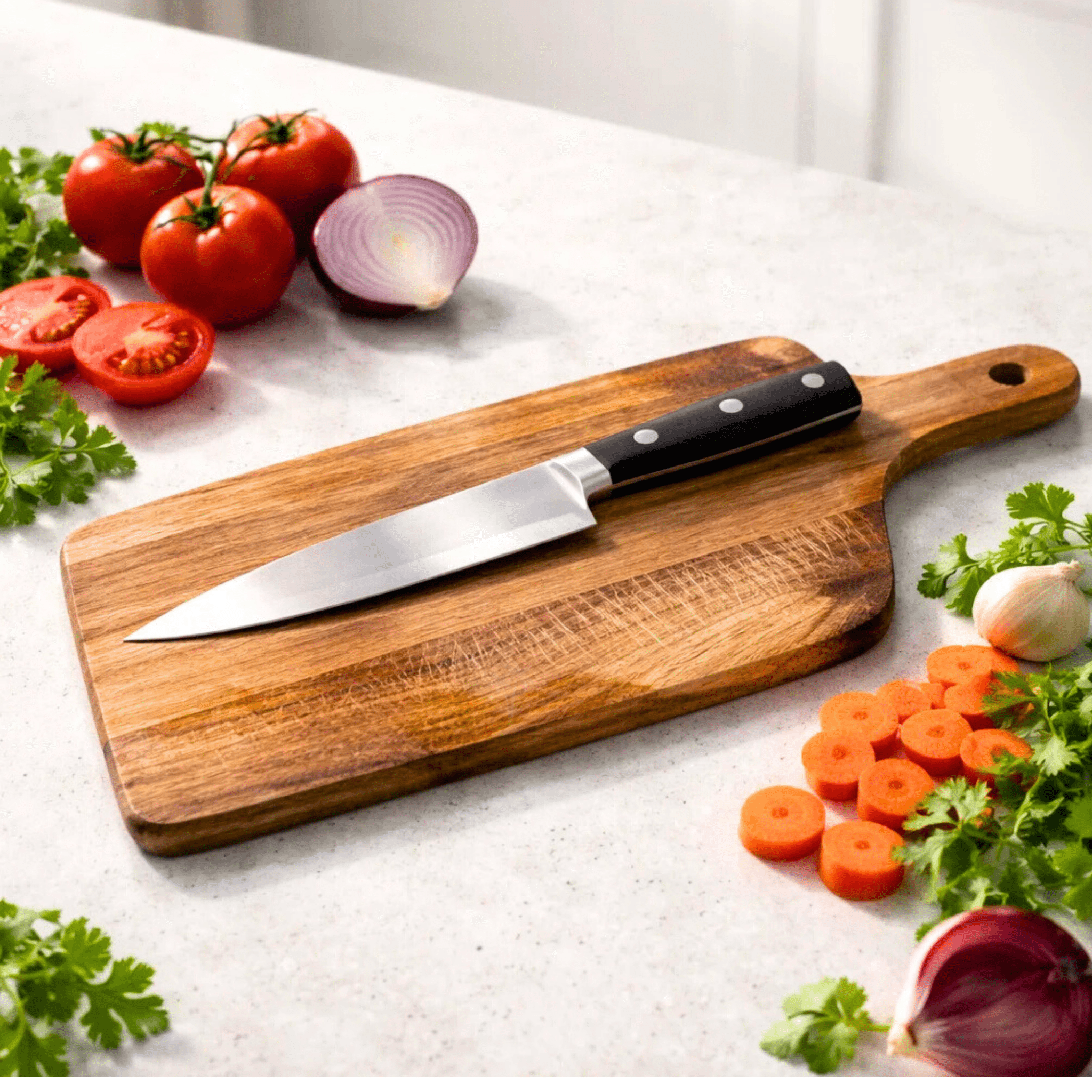 Wooden Chopping Board & Serving Tray for | Kebabs| Tandooris |Fruits - Twin Palmyra